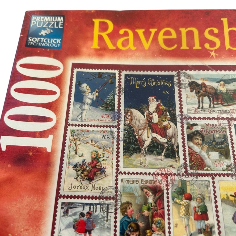 Ravensburger 1000 Pc Jigsaw Christmas Wishes Stamps Barbara Behr Limited Edition - Picture 5 of 8